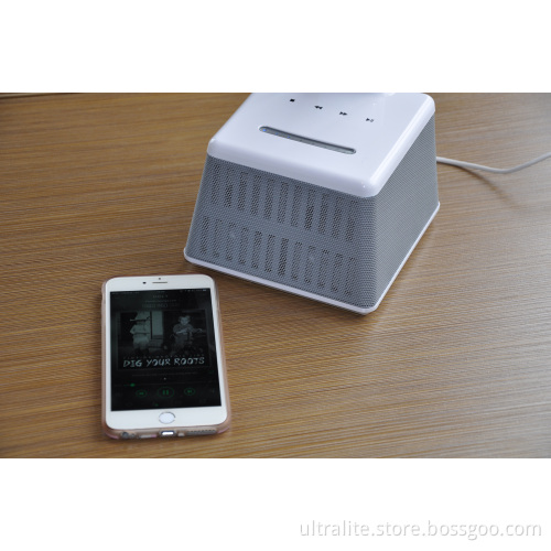 home/office use LED desk lamp with bluetooth speaker AUX music USB outport 2.1A 3A adapter table lamp
